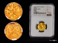 Italy. Venice. Andrea Gritti (1523-1538). 1 ducat. (Fried-1246). (Mont-336). Au. 3,48 g. Slabbed by NGC as MS 63. Second best-preserved specimen in NG...