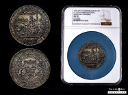 Low Countries. West Friesland. Medal. 1594. (Betts-16 var. there, dated 1596). (Van Loon I-pg. 488var (undated)). (Fonrobert-unlisted). Ag. 43,22 g. P...