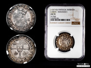 Portugal. D. Fernando I (1367-1383). Barbuda. Lisbon. (Gomes-33.01). Ag. 4,26 g. The lettering on the coin is legible. Luster shows through silvery/gr...