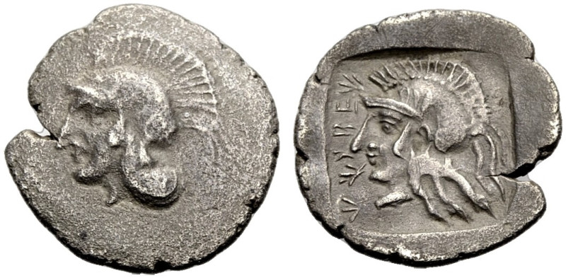 LYKIEN. LYKISCHE DYNASTEN. 
Kheriga 430 v. Chr. Hemidrachmon, ca. 410-400 v. Ch...