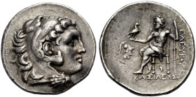 KÖNIGREICH DER SELEUKIDEN. 
Antiochos I. Soter, 280-261 v. Chr. Tetradrachmon, 294-281 Mitregierend und im Namen des Seleukos I., Pergamon. Kopf des ...