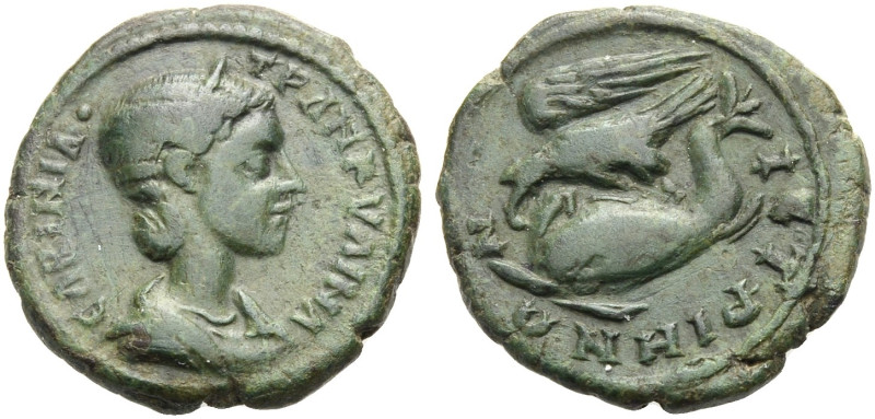 MOESIA INFERIOR. ISTROS. 
Tranquillina, Gattin des Gordianus III. Pius, 241-244...