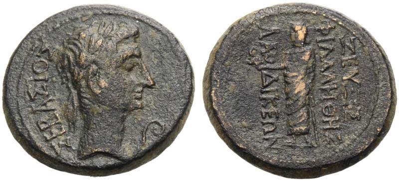 PHRYGIEN. LAODIKEIA. 
Augustus, 27 v. Chr. -14 n. Chr. Bronze des Zeuxis Philal...