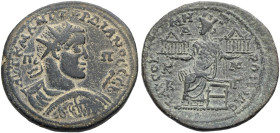KILIKIEN. TARSOS. 
Gordianus III. Pius, 238-244. Grossbronze (AE 38) Drap., gep. Büste mit Strkr., Schild mit Gorgoneion und Lanze n. r. haltend. Im ...
