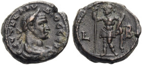 ÄGYPTEN. ALEXANDRIA. 
Claudius II. Gothicus, 268-270. Billon-Tetradrachmon, Jahr 2, 269/270. Drap., gep. Büste mit L. n. r. AUT K KLAUDIOC CEB Rv. L-...