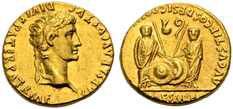 KAISERZEIT. 
Augustus, 27 v. Chr. -14 n. Chr. Aureus, 2 v. Chr.-4 n. Chr. Lugdu...