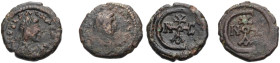 . 
Iustinianus I., 527-565. AE Pentanummion, 561-565 Karthago. Drap., gep. Büste mit Diadem n. r. (DN IVSTIANVS PP AVG). Rv. Großes C, darin Monogram...