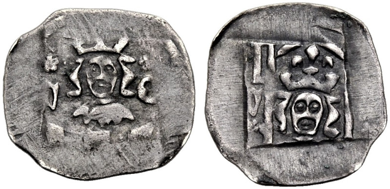 ERLANGEN, KGL. BÖHMISCHE MÜNZSTÄTTE. 
WENZEL IV., 1378-1419. Pfennig nach Regen...
