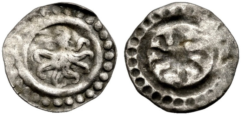 FREIBURG, STADT. 
Rappenhälbling (Stebler) nach 1498. Vogelkopf l. im Wulst- un...