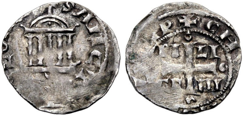 KÖLN, ERZBISTUM. 
Ebf. PILGRIM und Kaiser KONRAD II., 1027-1036. Pfennig. PI-LI...