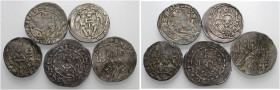 KÖLN, ERZBISTUM. 
ADOLF VON ALTENA, 1193-1205. bis SIEGFRIED VON WESTERBURG, 1275-1291. Lot: Pfennige. Häv. 588, 608, 647, 683, 1029. 5 Stück.
Meist...