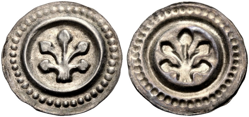 LINDAU, MÜNZSTÄTTE DES ADLIGEN DAMENSTIFTS. 
Pfennig um 1290. Fünfblättrige Lin...