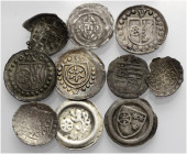 MAINZ, ERZBISTUM. 
GERLACH VON NASSAU, 1354-1371, bis Johann Adam von Bicken, 1601-1604. Lot: Einseitige Heller und Pfennige, darunter Slg. Walther 1...