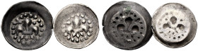 PFALZ-KURFÜRSTENTUM, ALTE LINIE. 
RUPRECHT I., 1353-1390. Pfennig, einseitig, auf Straßburger Schlag, Zollburg Eichelsheim. Lilie mit zwei Staubgefäß...