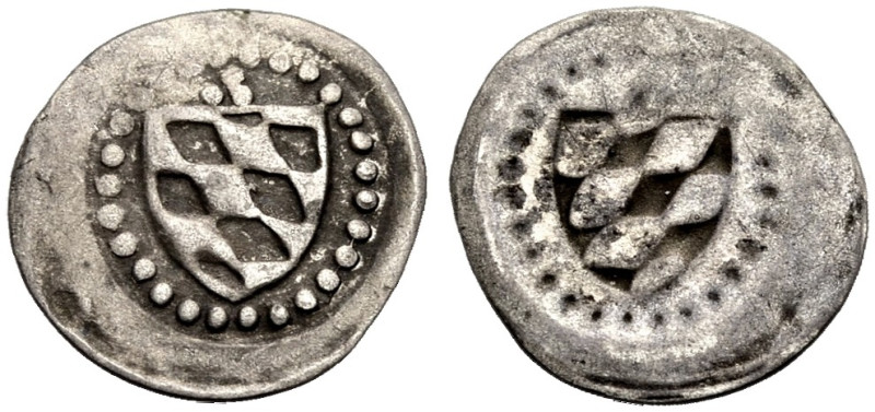 PFALZ-KURFÜRSTENTUM, ALTE LINIE. 
RUPRECHT I., 1353-1390. Pfennig, einseitig, H...