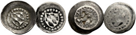 PFALZ-KURFÜRSTENTUM, ALTE LINIE. 
RUPRECHT II., 1390-1398. Pfennig, einseitig, Heidelberg. Weckenschild im Perlkreis. 0,27g. Buchenau Taf. 226, 25. 2...