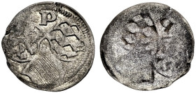 PFALZ-KURFÜRSTENTUM, ALTE LINIE. 
PHILIPP, 1476-1508. Pfennig, einseitig, Neumarkt. Drei Wappen, darüber P 0,24 g. Götz 156. Slg. Noss II 497.
Sehr ...