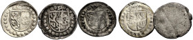 PFALZ-KURFÜRSTENTUM, ALTE LINIE. 
PHILIPP, 1476-1508. Pfennig, einseitig. Hochgeteilter Schild Pfalz - Mainz im Perlkreis, darüber P, °P° bzw. +P+. B...
