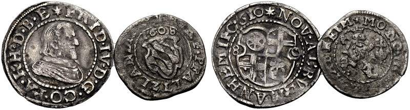 PFALZ-KURFÜRSTENTUM, LINIE ZU SIMMERN. 
FRIEDRICH IV., 1592-1610. Lot: 4 Pfenni...