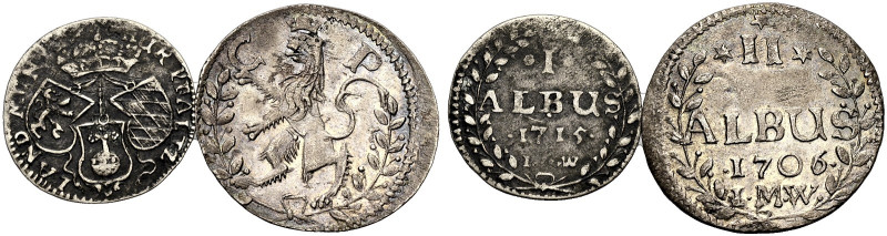 PFALZ-KURFÜRSTENTUM, LINIE ZU NEUBURG. 
JOHANN WILHELM, 1690-1716. Lot: Albus 1...