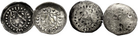 PFALZ-MOSBACH. 
OTTO I., 1410-1461. Pfennig, einseitig. Schild Pfalz-Bayern im Perlkreis, oben O, unten Mo Slg. Memmesh. 2652. Slg. Noss II, 313. Göt...