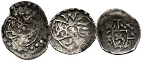 PFALZ-ZWEIBRÜCKEN-VELDENZ, PFALZGRAFSCHAFT. 
WOLFGANG, 1532-1569. Lot: Pfennig, einseitig, Meisenheim. 3 Wappenschilde, darüber W (2). Dazu: Pfennig,...