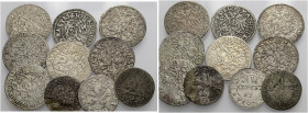 PFALZ-ZWEIBRÜCKEN-VELDENZ, PFALZGRAFSCHAFT. 
JOHANN II., 1604-1635. Lot: 2 Kreuzer o. J., (3), 3 Kreuzer o. J. (2), 1606 (4), 1607, Zweibrücken. 10 S...