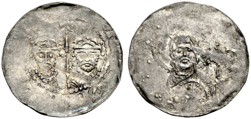 SPEYER, KÖNIGLICHE MÜNZSTÄTTE. 
KONRAD II. mit seinem Sohn HEINRICH III., 1024-...
