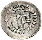SPEYER, BISTUM. 
MATTHIAS VON RAMMUNG, 1465-1478. Schüsselpfennig o. J. (um 1465) nach dem Vertrag mit Mainz und Pfalz von 1464. Dreifaches Fadenkreu...