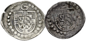 SPEYER, BISTUM. 
GEORG VON DER PFALZ, 1513-1529. Schüsselpfennig o. J. Stiftsschild belegt mit kleinem Schild Pfalz-Bayern, oben lateinisches G, Perl...