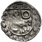 WORMS, BISCHÖFLICHE MÜNZSTÄTTE. 
THEODOR VON BETTENDORF, 1552-1580. Schüsselpfennig o. J. Quadrierter Schild, im 1. und 4. Feld Schlüssel zwischen zw...