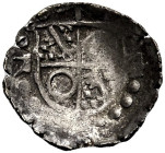 WORMS, BISCHÖFLICHE MÜNZSTÄTTE. 
THEODOR VON BETTENDORF, 1552-1580. Schüsselpfennig 1574. Quadrierter Schild zwischen 7-4, im 1. und 4. Feld Schlüsse...