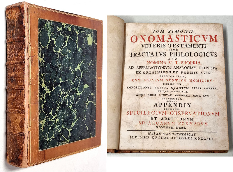 GESCHICHTE. 
SIMONIS, J. Onomasticum veteris Testamenti, sive Tractatus Philolo...