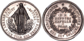 Austria Silver Medal "Prague Hofburg Kapelle" 1853 (ND) NGC MS65
Silver 40 mm.; Castle Chapel in Prague; by Rudolf Braun