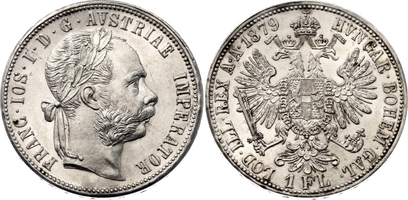 Austria 1 Florin 1879
KM# 2222, N# 4726; Silver; Franz Joseph I; AUNC+