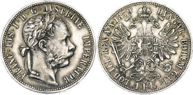Austria 1 Florin 1879
KM# 2222, Schön# 149, N# 4726; Silver; Franz Joseph I; Vienna Mint; XF-AUNC