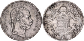Hungary 1 Forint 1869 GYF
KM# 449.2, N# 33872; Silver; Franz Joseph I; Karlsburg Mint; VF-XF