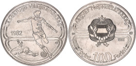 Hungary 100 Forint 1982 BP
KM# 626, ÉH# 1625, N# 12880; World Football Championship; UNC