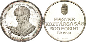 Hungary 500 Forint 1990 BP
KM# 699, N# 34380; Silver, Proof; 200th Anniversary - Birth of Ferenc Kölcsey; Mintage 5000 pcs.