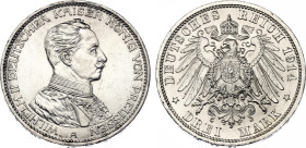 Germany - Empire Prussia 3 Mark 1914 A
KM# 538, N# 26642; Silver; Wilhelm II; UNC with full mint luster