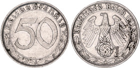 Germany - Third Reich 50 Reichspfennig 1938 A
KM# 95, N# 15869; Nickel; Berlin Mint; XF-AUNC