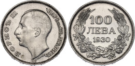 Bulgaria 100 Leva 1930
KM# 43, N# 12383; Silver; Boris III; Budapest Mint; UNC with hairlines