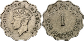 Cyprus 1 Piastre 1938
KM# 23, N# 12470; Copper-nickel; George VI; AUNC
