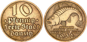 Danzig 10 Pfennig 1932
KM# 152, N# 6264; Aluminium-bronze; Berlin Mint; XF+