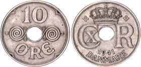 Faroe Islands 10 Ore 1941
KM# 4; Copper-Nickel; AUNC