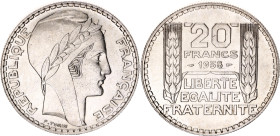 France 20 Francs 1938
KM# 879, N# 684; Silver; UNC with full mint luster