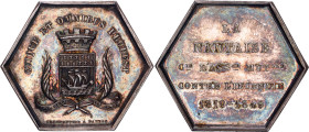 France Silver Medal "Insurance Company The Provident" 1869
Gailhouste# 690, N# 190433; Silver 19.04g.; Assurances Compagnie La Prévoyance; AUNC with ...