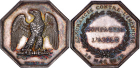 France Silver Medal "Fire Eagle Insurance" 1860 - 1880 (ND)
Gailhouste# 74, N# 94933; Silver 19.04g.; Assurances L'Aigle Incendie; AUNC with mint lus...