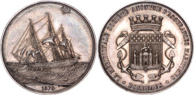 France Silver Medal "The Meridionale Anonymous Maritime Insurance Society - Bordeaux" 1870
Gailhouste# 477; Silver 17.67g.; La Meridionale Society An...