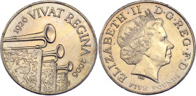 Great Britain 5 Pounds 2006
KM# 1062, Sp# L16, N# 14317; Copper-nickel; Elizabeth II; 80th Anniversary of the Birth of Queen Elizabeth II; Llantrisan...